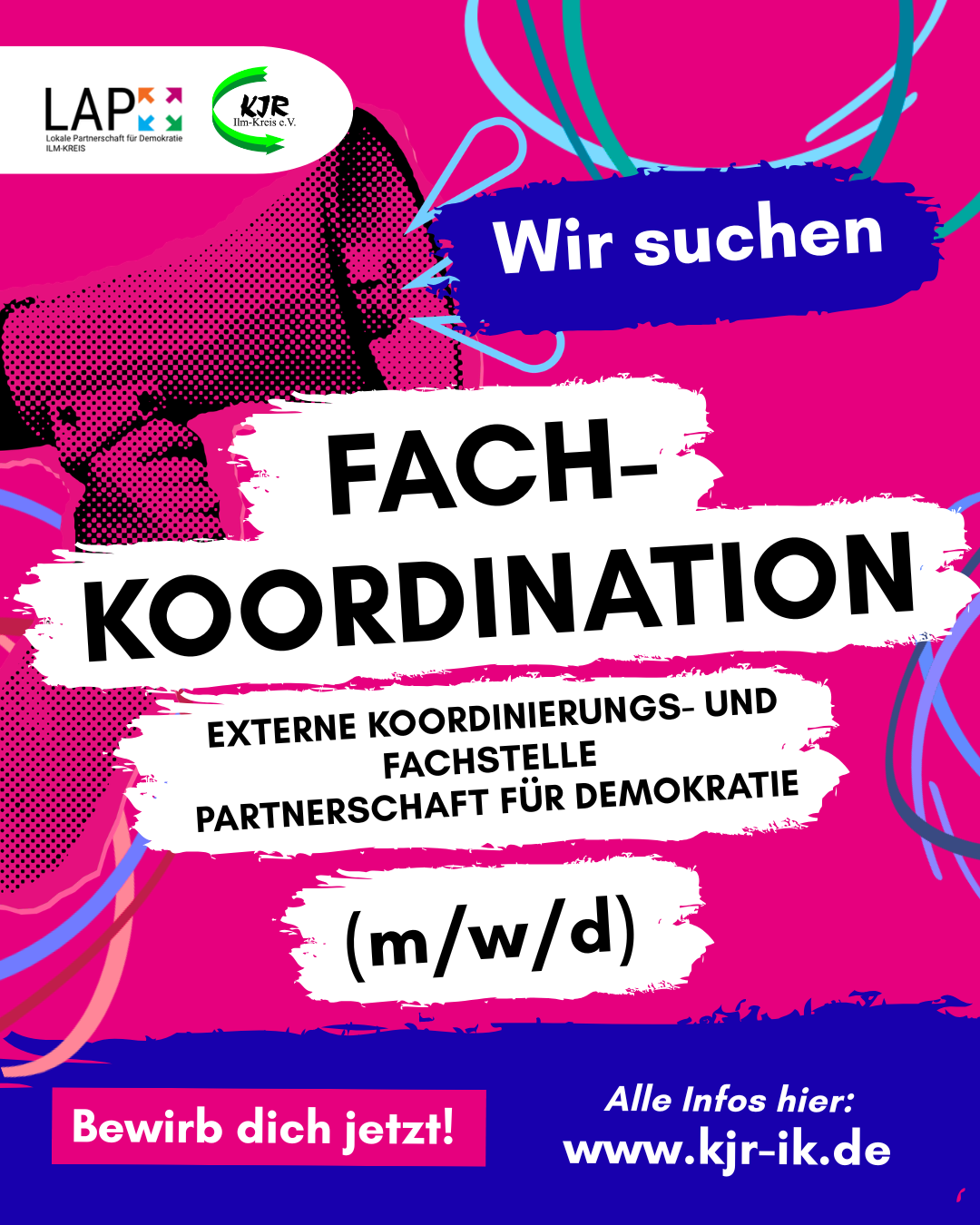 Stellenangebot Fachkoordination Partnerschaft für Demokratie im Ilm-Kreis