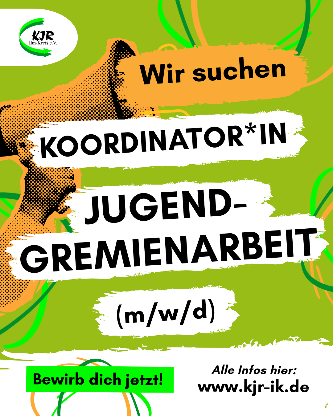 Stellenangebot Koordinatorin oder Koordinator Jugendgremienarbeit im Ilm-Kreis